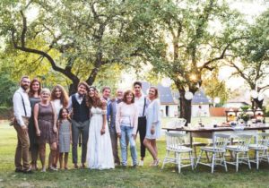 bride-groom-guests-posing-for-the-photo